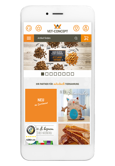 websale shop app vet concept